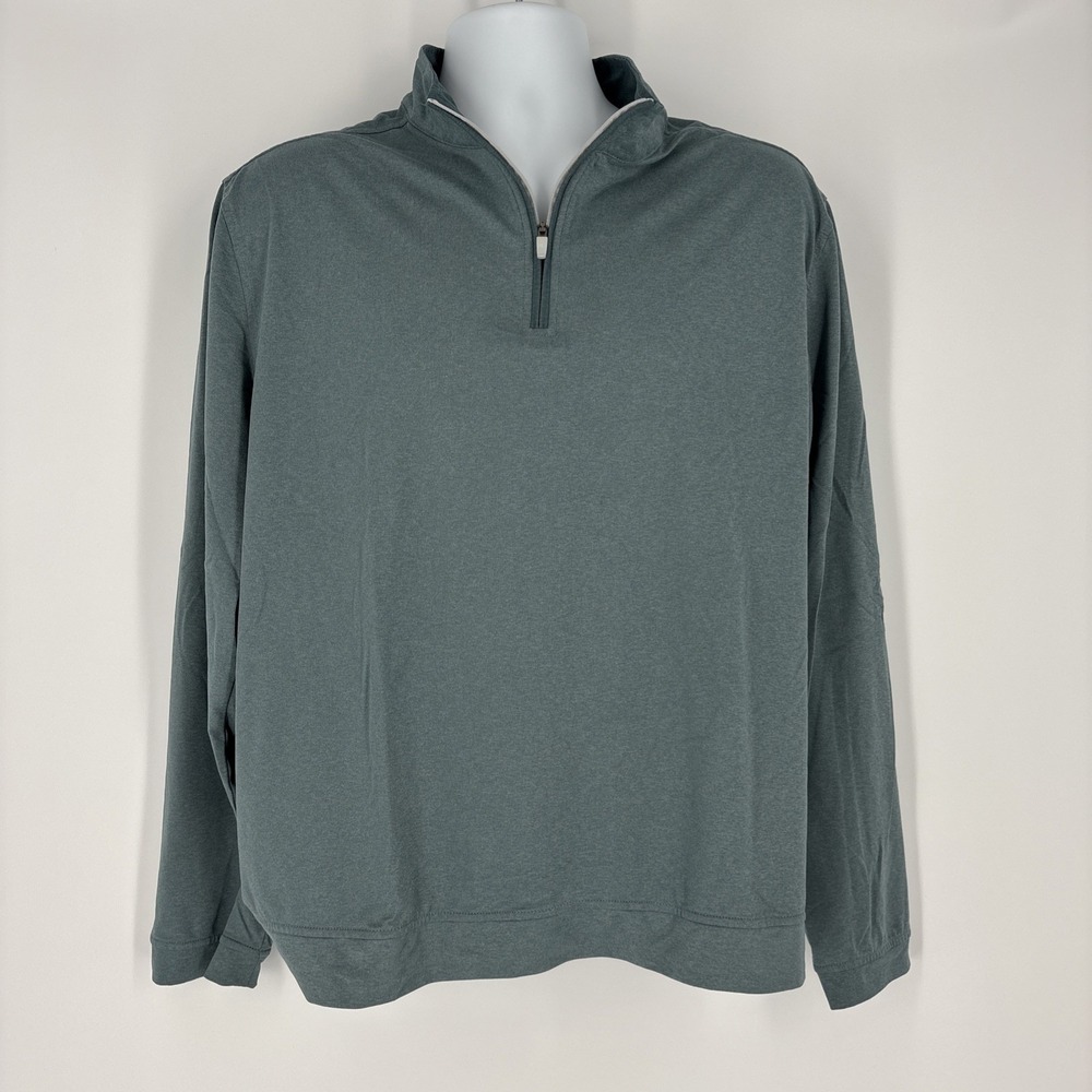 Southern Tide Men's XL Pullover 3/4 Zip Sage Green Lightweight